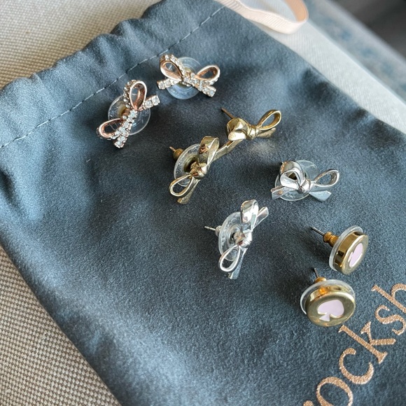 Kate Spade ♠️ bow earring set bundle - Picture 4 of 6